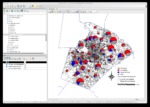 GRASS GIS 8.3 GUI with vector map