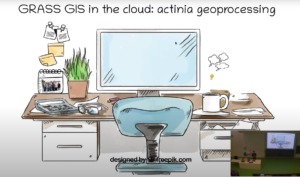 2019 presentation "actinia and GRASS GIS in the cloud" by Markus Neteler