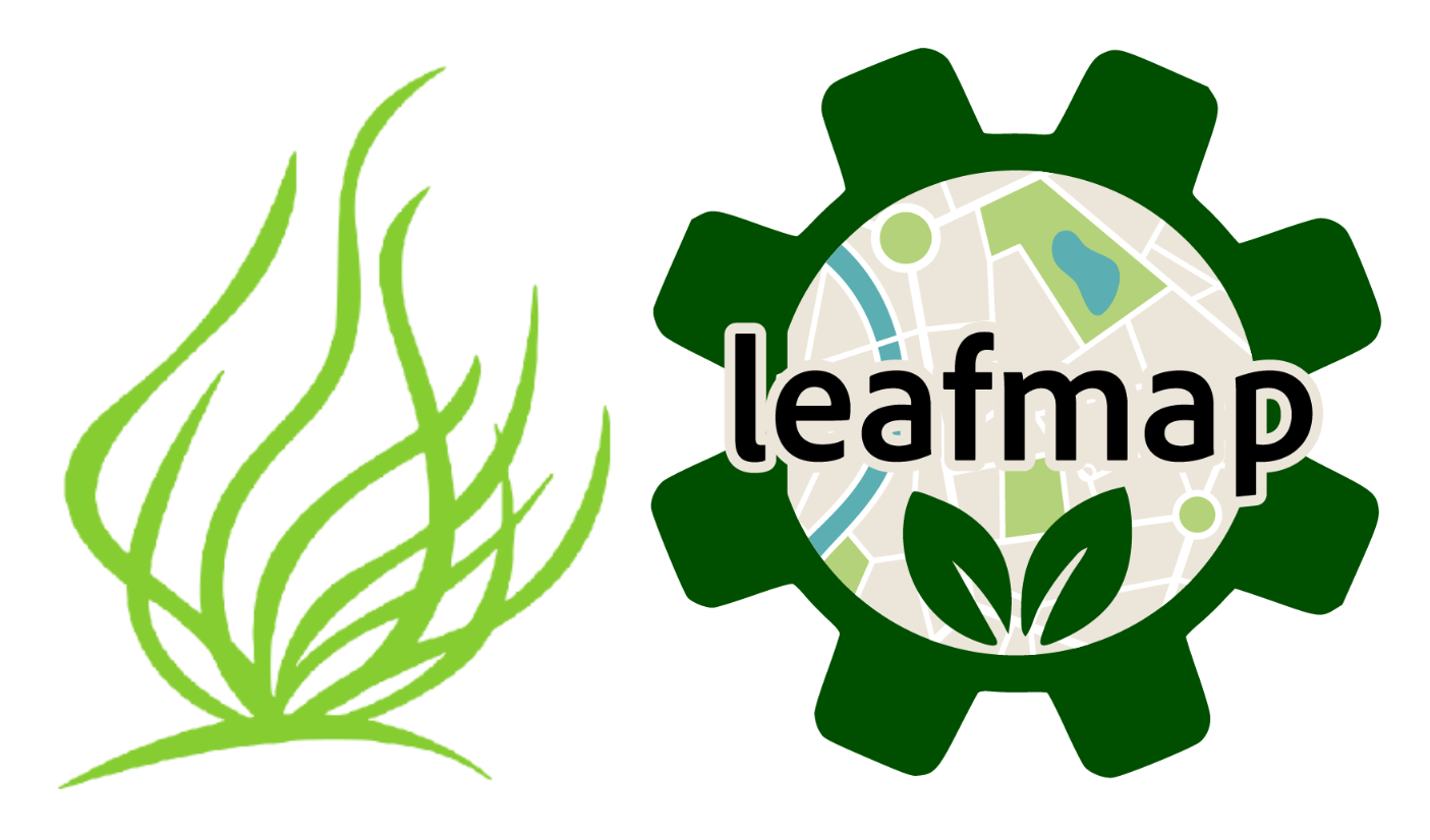 Logos of actinia and leafmap