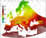 BIO10: Mean temperature of the warmest quarter (°C*10)