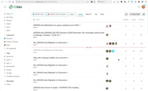 GRASS Development Discourse web interface
