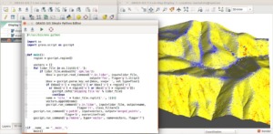 GRASS GIS Python editor